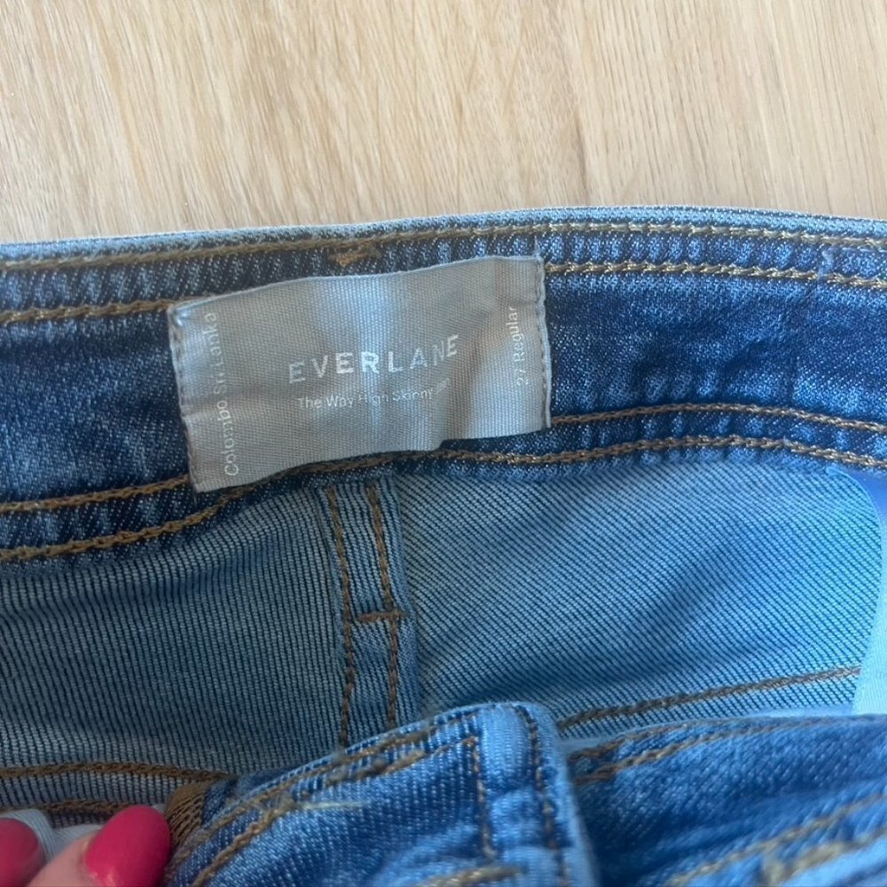 ** Everlane The Way-High Clean Front Skinny Jeans 27 - Picture 6 of 9